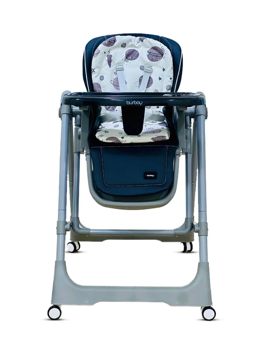 كرسي طعام هزاز للأطفال من بورباي سوينج DM133 | متعدد الوضعيات + حزام أمان