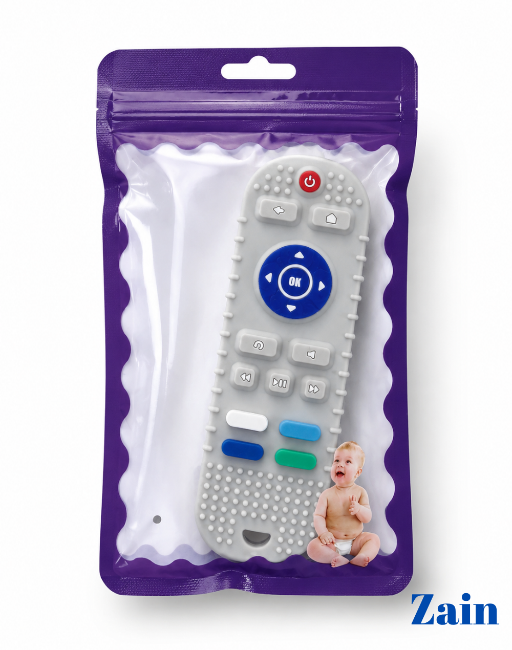 لعبة تسنين للأطفال(اونلي) على شكل جهاز تحكم عن بعد | (ONLY) Remote Control Teether Toy for Babies remote shape