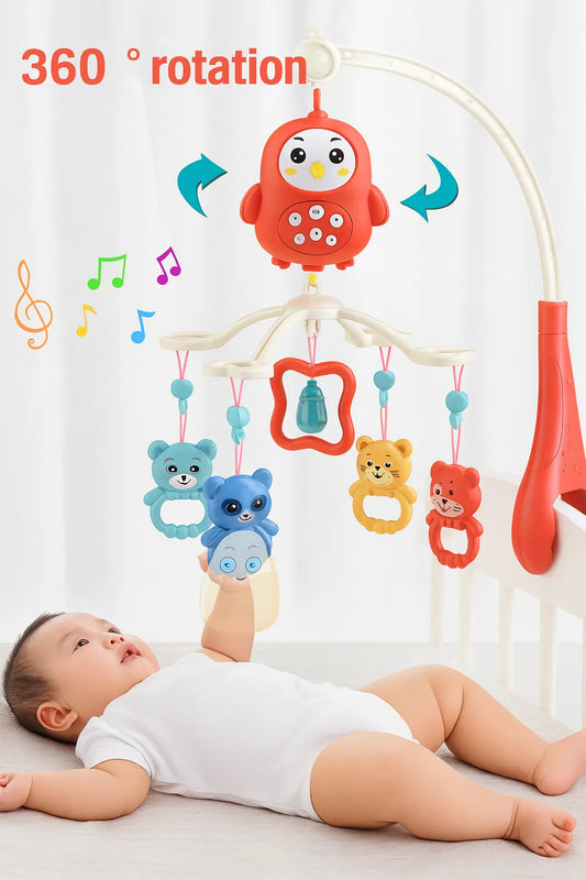 ملاهي سرير مع ألعاب معلقة للأطفال | Baby Crib Activity Playset with Hanging Toys