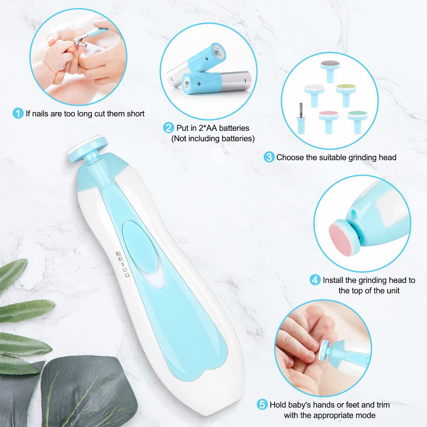 Baby Electric Nail Trimmer | مبرد أظافر كهربائي للأطفال