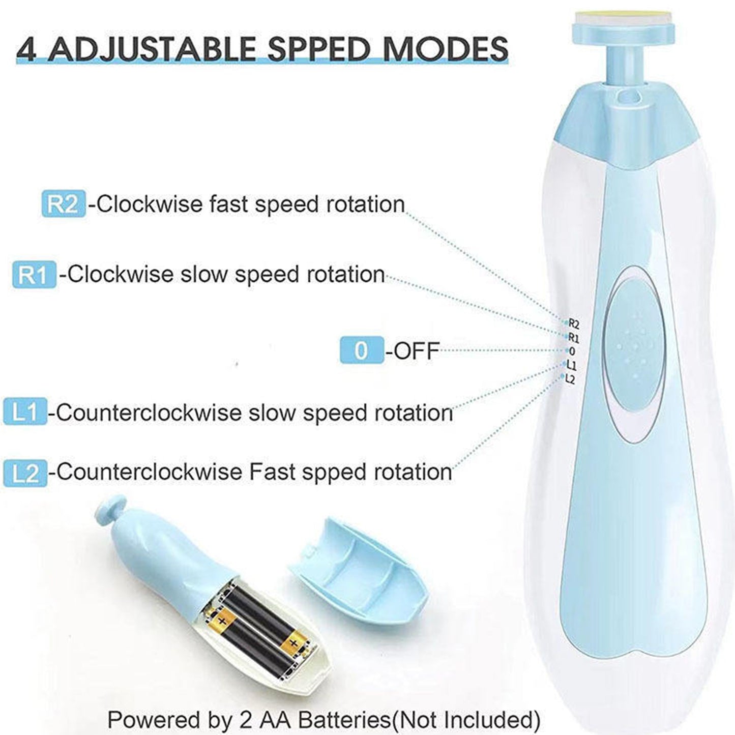 Baby Electric Nail Trimmer | مبرد أظافر كهربائي للأطفال