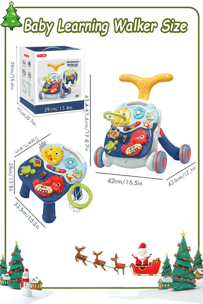 Baby walker 3 in1 with activity table | مشايه أطفال 3 في 1 مع طاولة ألعاب