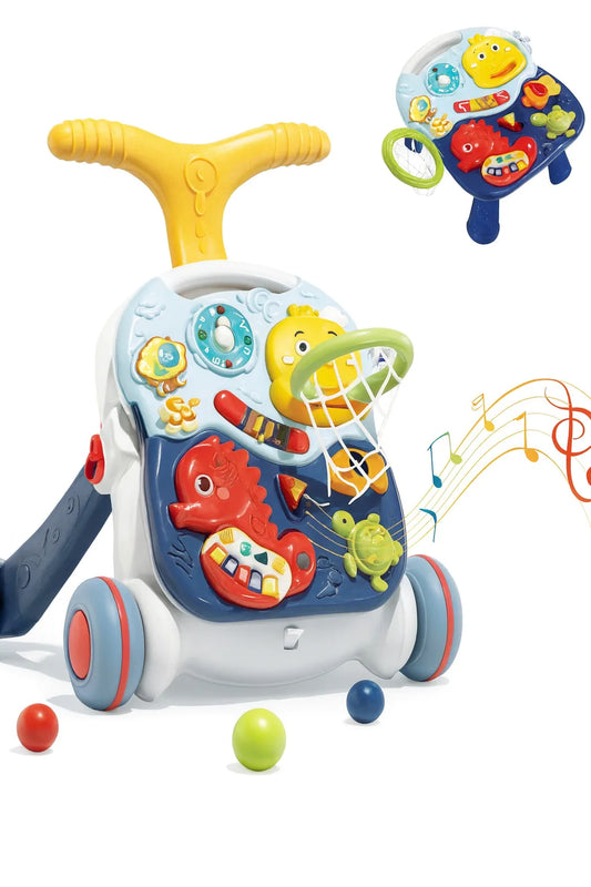 Baby walker 3 in1 with activity table | مشايه أطفال 3 في 1 مع طاولة ألعاب