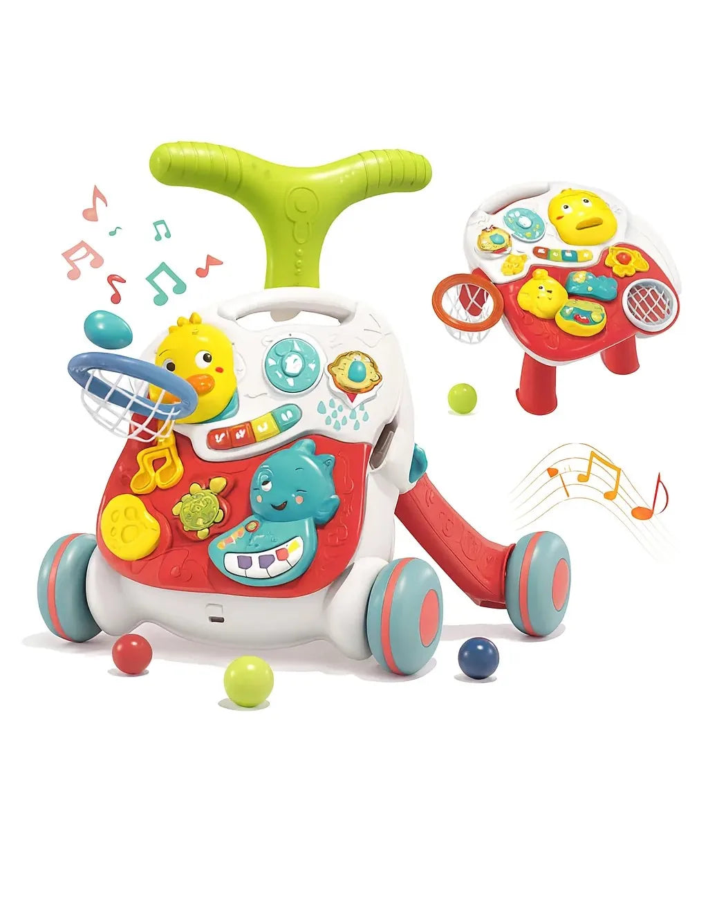Baby walker 3 in1 with activity table | مشايه أطفال 3 في 1 مع طاولة ألعاب