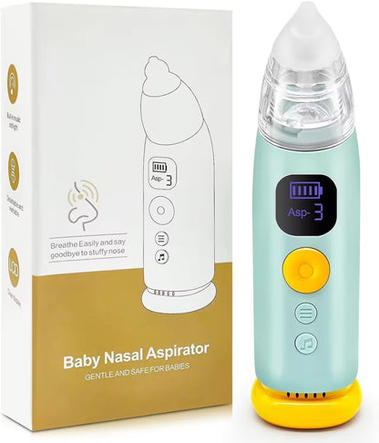 شفاط الأنف الكهربائي الذكي 9 مستويات بموسيقى وإضاءة | Electric Baby Nasal Aspirator 9 Levels with Music