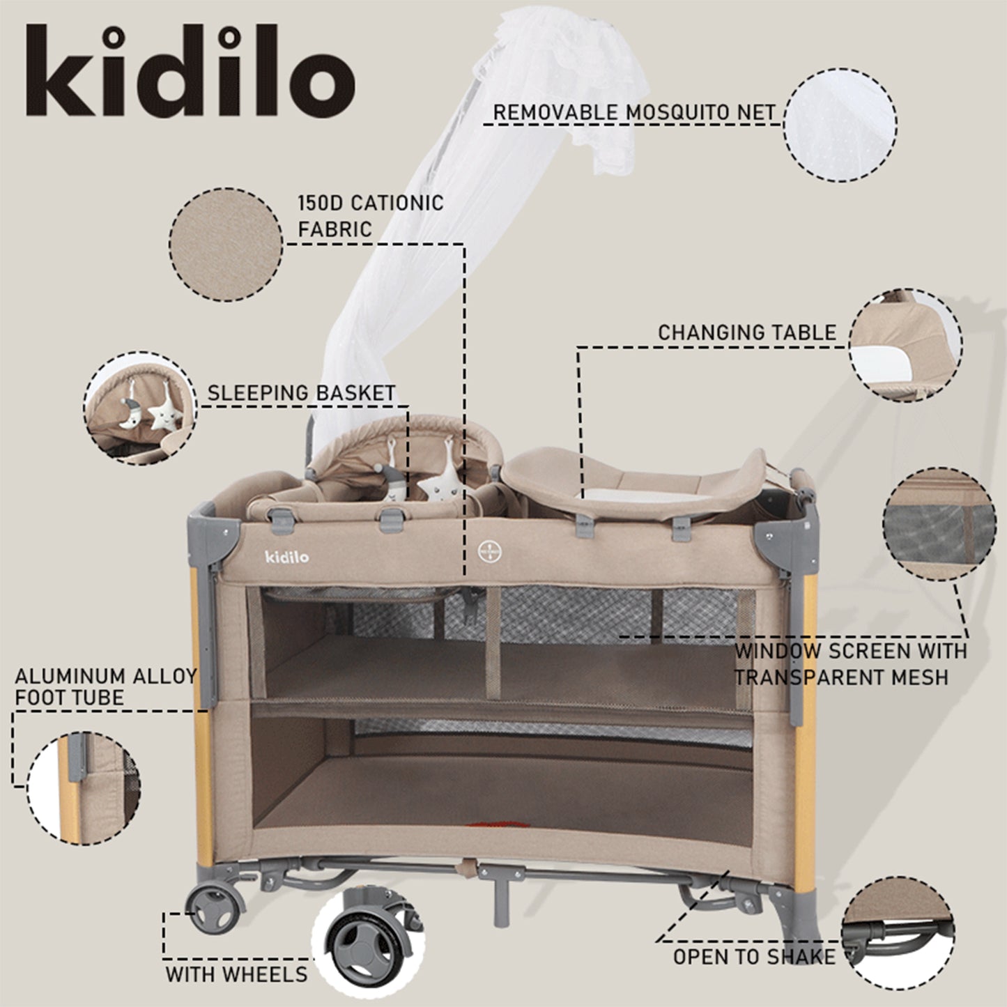 Baby bed kidilo 703