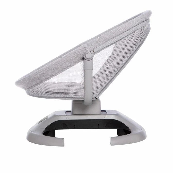 Gray mesh office chair on a white background