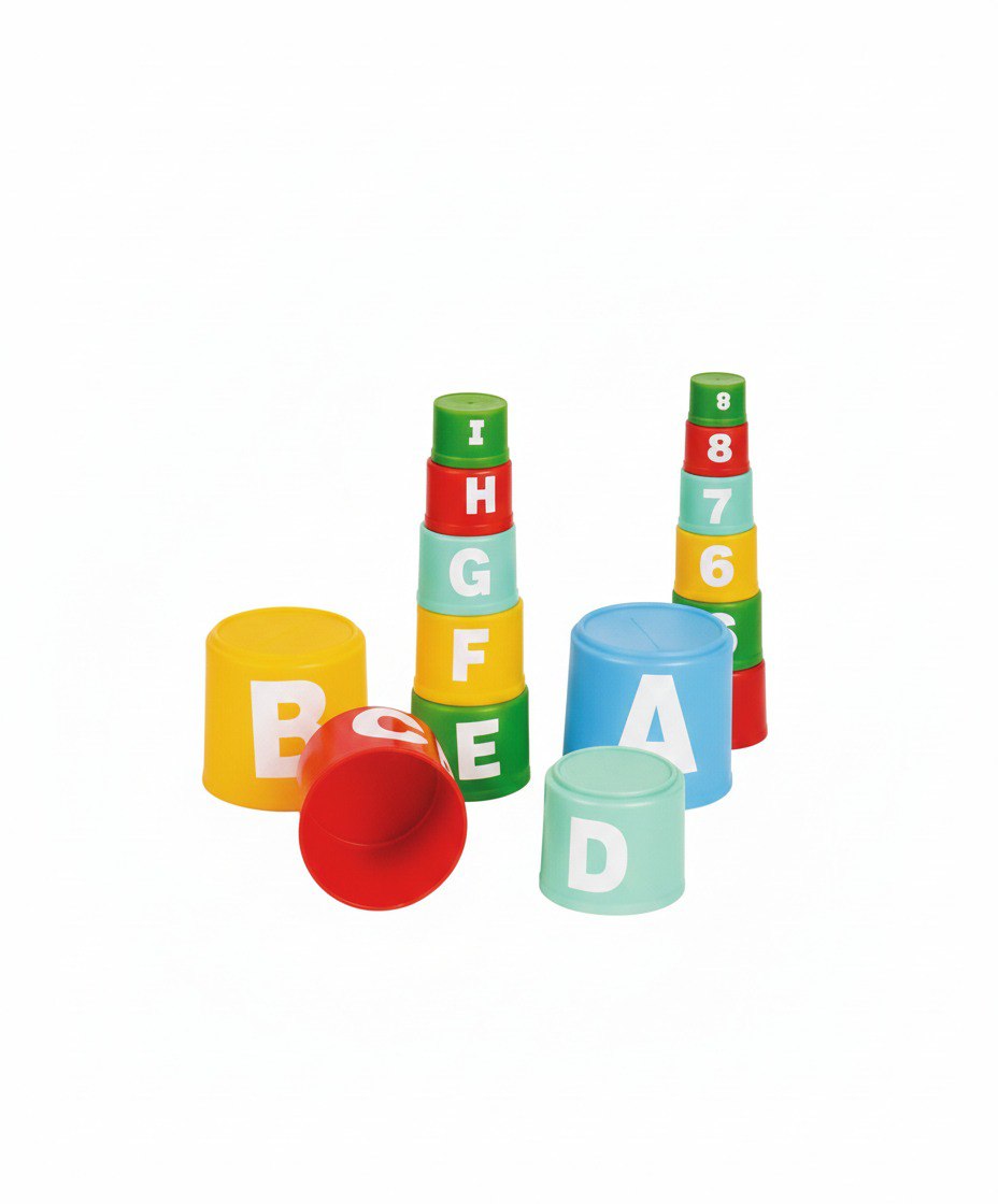 أكواب التركيب التعليمية ABC 123 | Stacking Cups ABC 123